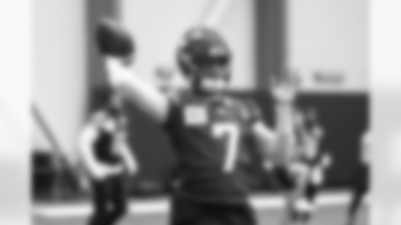 Seahawks quarterback Geno Smith (7) practiced at the Virginia Mason Athletic Center on Thursday, January 2, 2025.