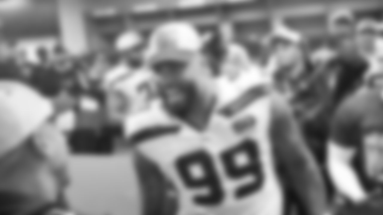 The Seahawks celebrated the win vs. the 49ers at Levi's Stadium in Week 18.