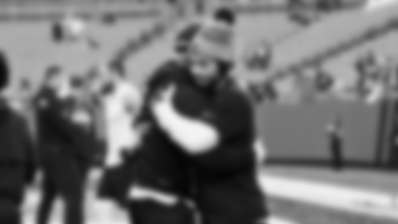 Seahawks wide receiver Jaxon Smith-Njigba (11) warms up at Bank of America Stadium for the Week 17 matchup vs. Panthers on December 28, 2025.