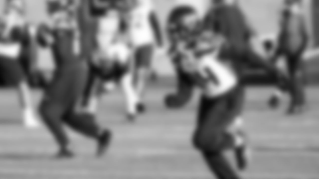 Seahawks wide receiver Courtney Jackson (84) practiced on Wednesday, November 19 at the Virginia Mason Athletic Center.