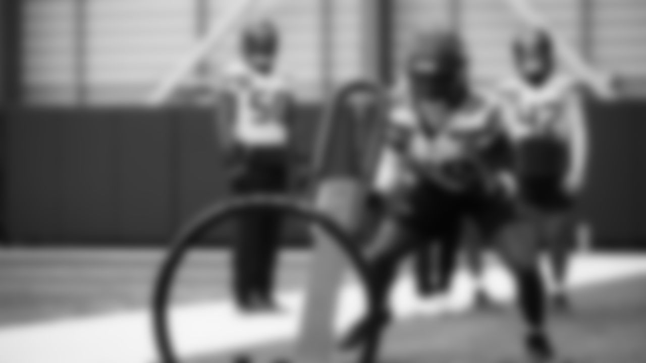 Seahawks linebacker Tyrice Knight (48) practiced on Thursday, November 6, 2025 at the Virginia Mason Athletic Center.