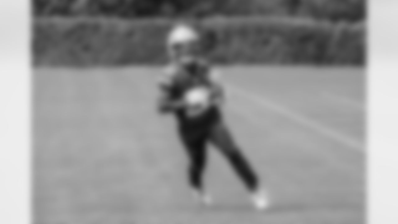 Seahawks running back Myles Gaskin (22) practiced on Friday, October 3, 2025 at the Virginia Mason Athletic Center.