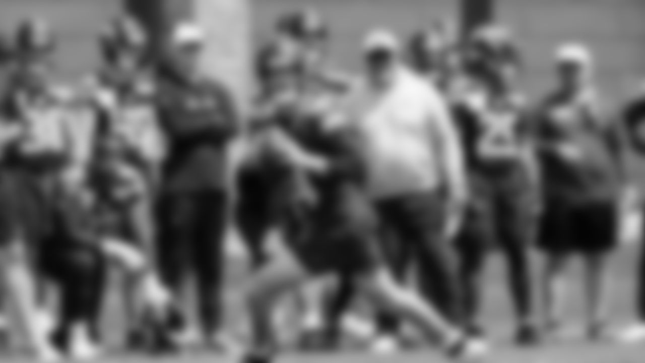 Seahawks quarterback Sam Darnold (14) participated in a workout on day five of OTAs on Wednesday, June 4, 2025 at the Virginia Mason Athletic Center.
