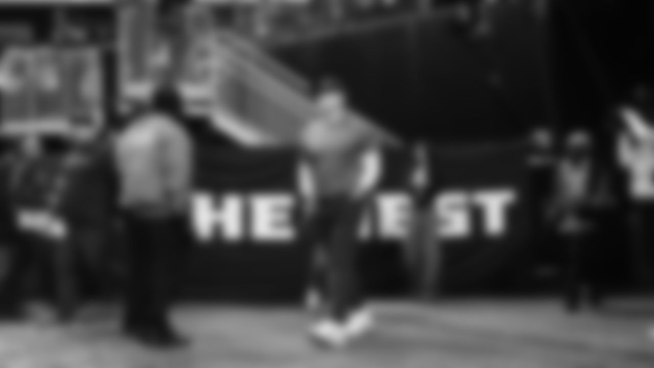 Seahawks head coach Mike Macdonald at Mercedes-Benz Stadium for the Week 14 matchup vs. the Atlanta Falcons.