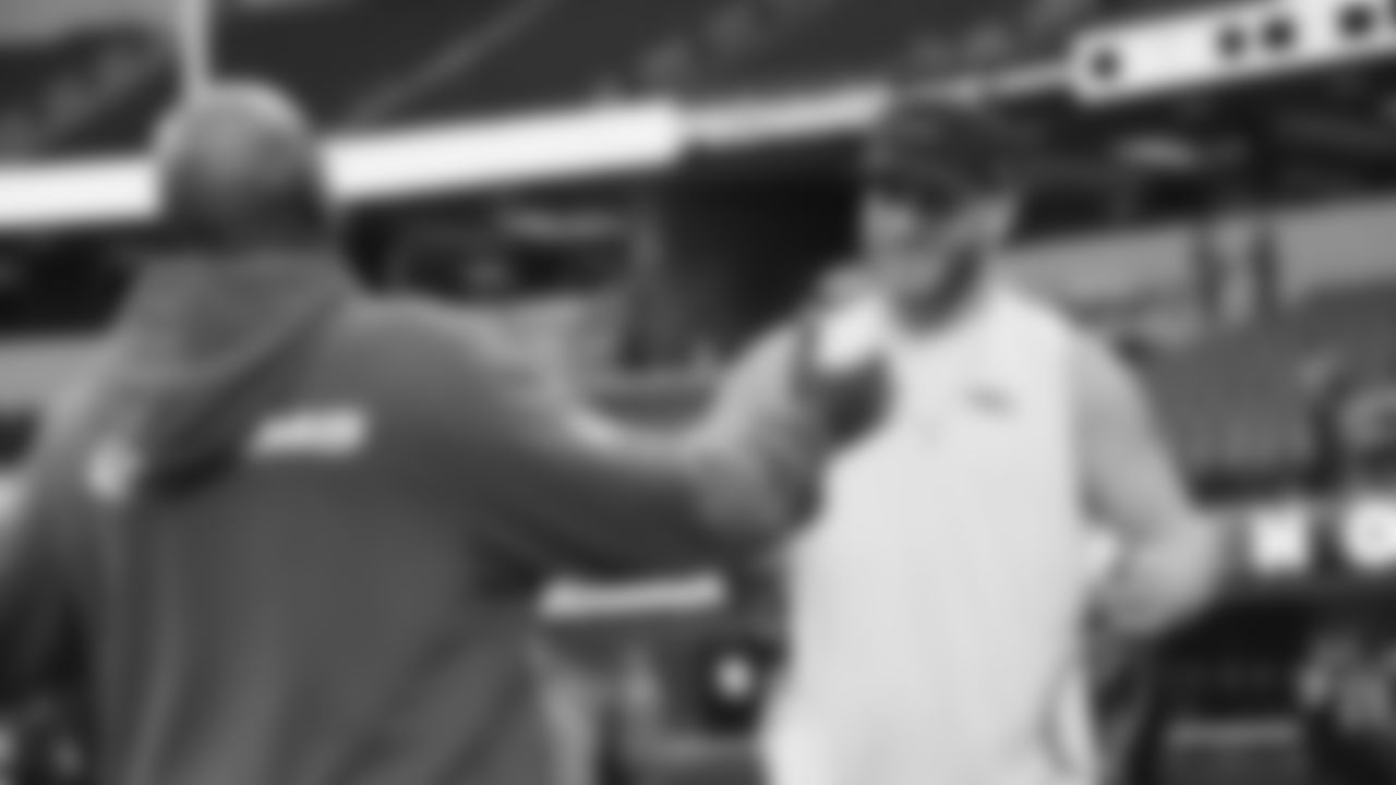 Seahawks wide receiver Cooper Kupp (10) during pregame warmups at SoFi Stadium for the Week 11 matchup at the L.A. Rams.