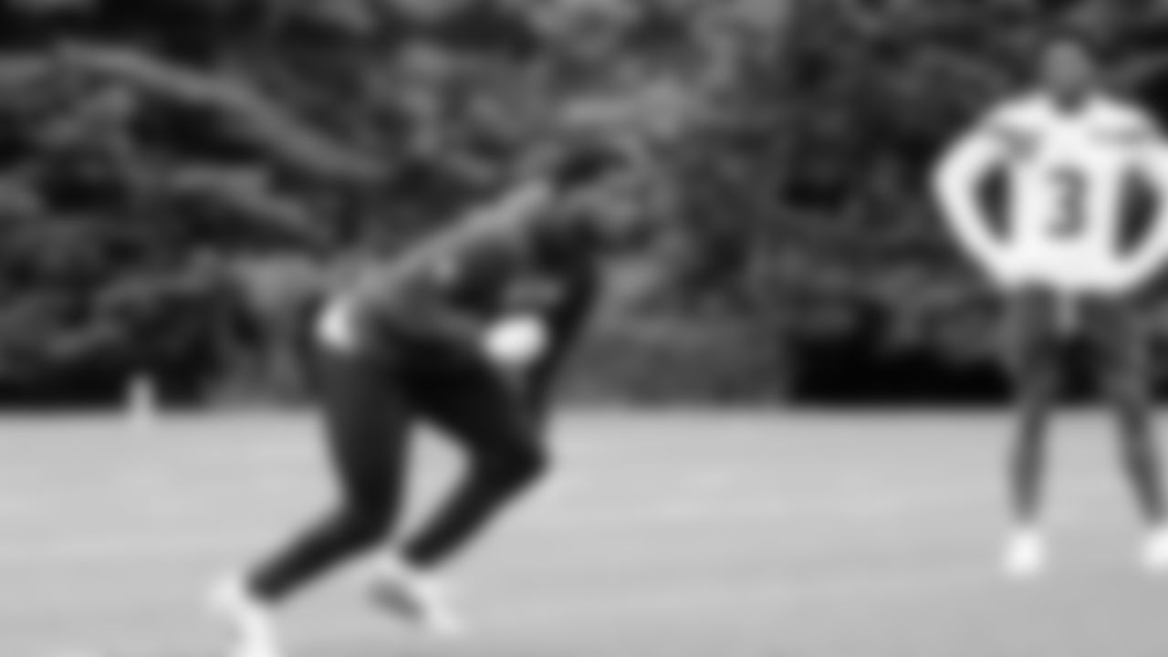 Seahawks cornerback Devon Witherspoon (21) participated in a workout on May 12, 2025 at the Virginia Mason Athletic Center.