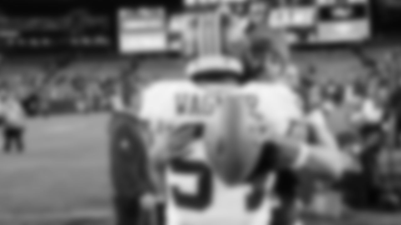 The Seahawks celebrated the victory over the Washington Commanders on Sunday Night Football at Northwest Stadium.