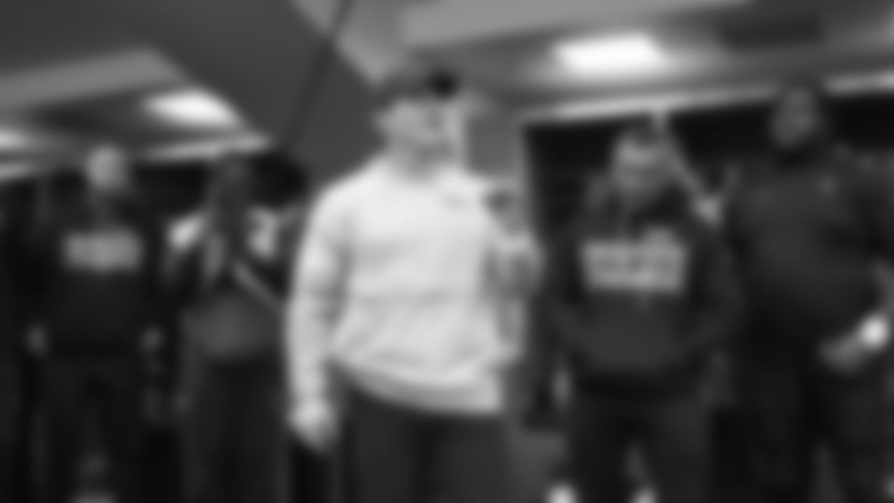 The Seahawks celebrated the 18-16 victory vs. the Colts in Week 15 at Lumen Field.