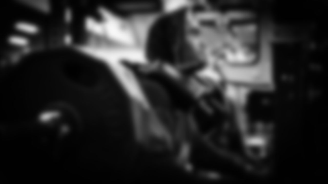 Seahawks tackle Charles Cross (67) worked out on Monday, January 12, 2026 at the Virginia Mason Athletic Center.