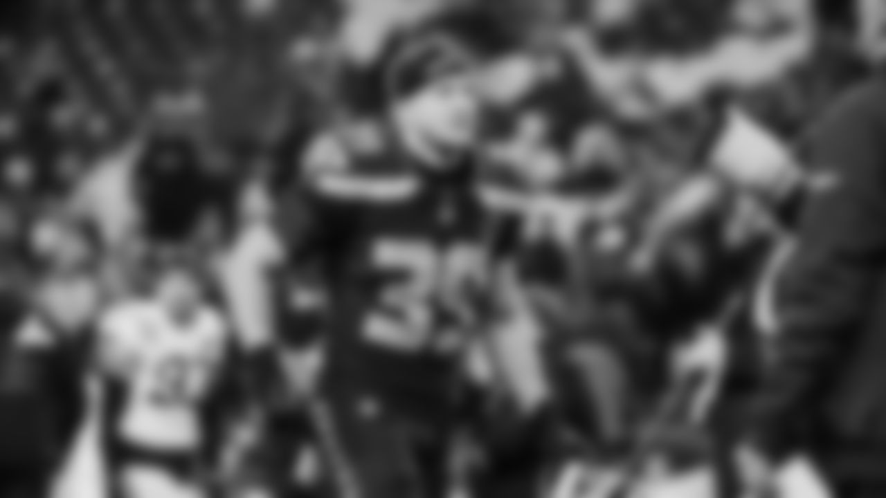 The Seahawks celebrated the 18-16 victory vs. the Colts in Week 15 at Lumen Field.