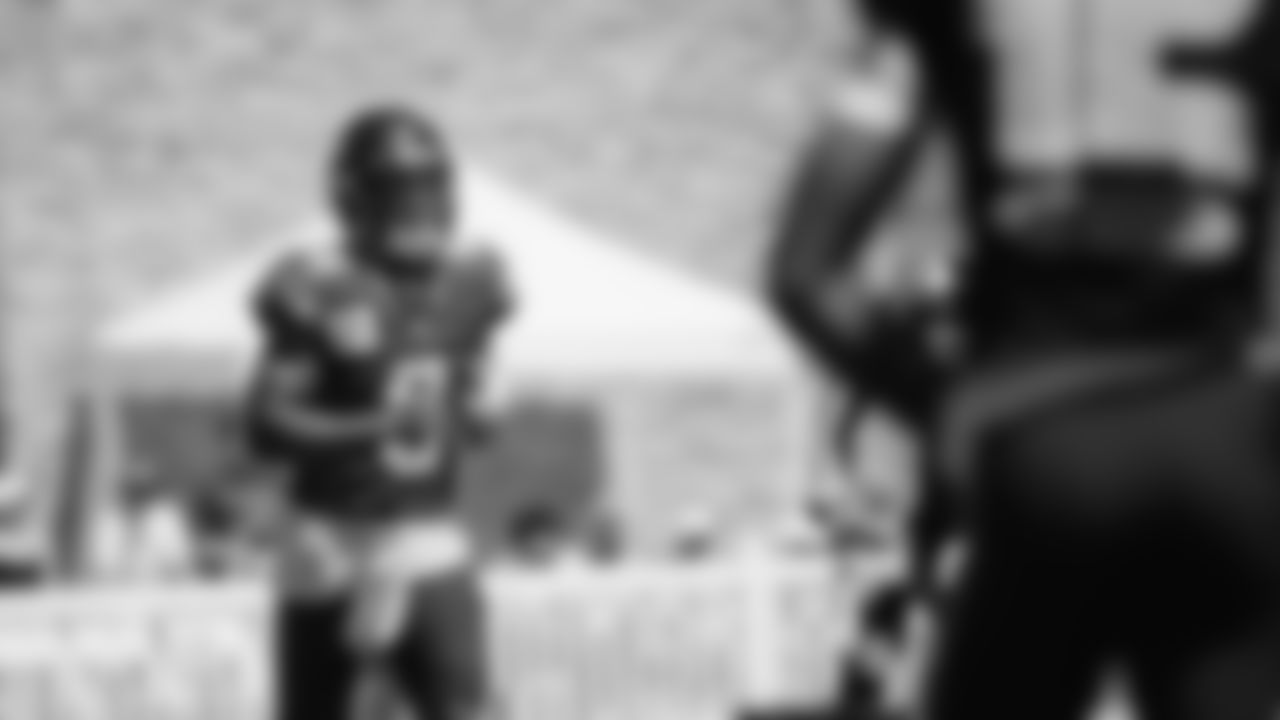 Seahawks quarterback Jalen Milroe (6) practiced on day five of training camp on July 28, 2025 at the Virginia Mason Athletic Center.