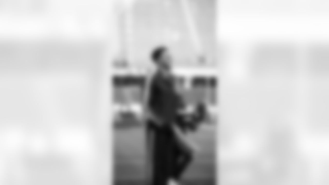 A backstage look of the dancers preparing for the Week 10 matchup against the Cardinals on November 9, 2025