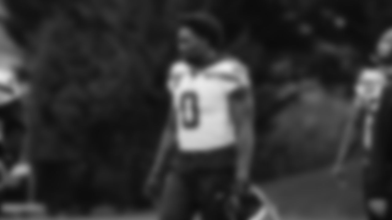 Seahawks defensive end DeMarcus Lawrence (0) practiced on Thursday, January 29, 2026 at the Virginia Mason Athletic Center.