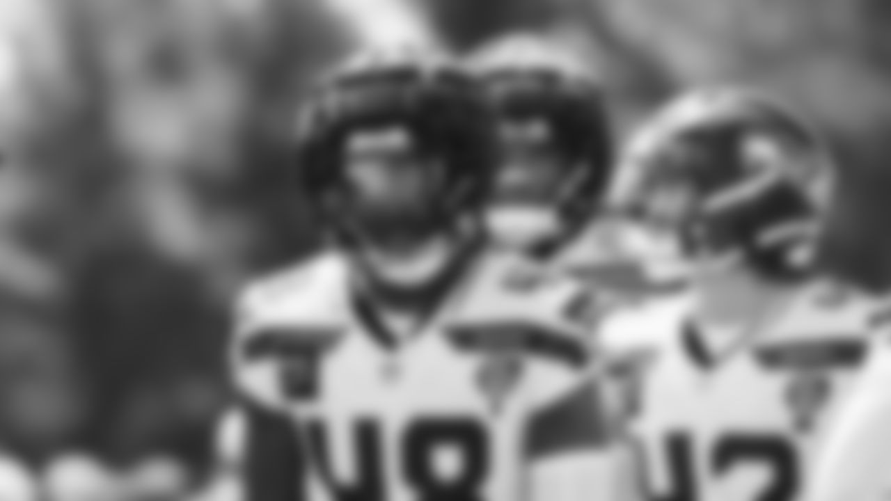 Seahawks linebacker Tyrice Knight (48) practiced on day four of training camp on July 26, 2025 at the Virginia Mason Athletic Center.
