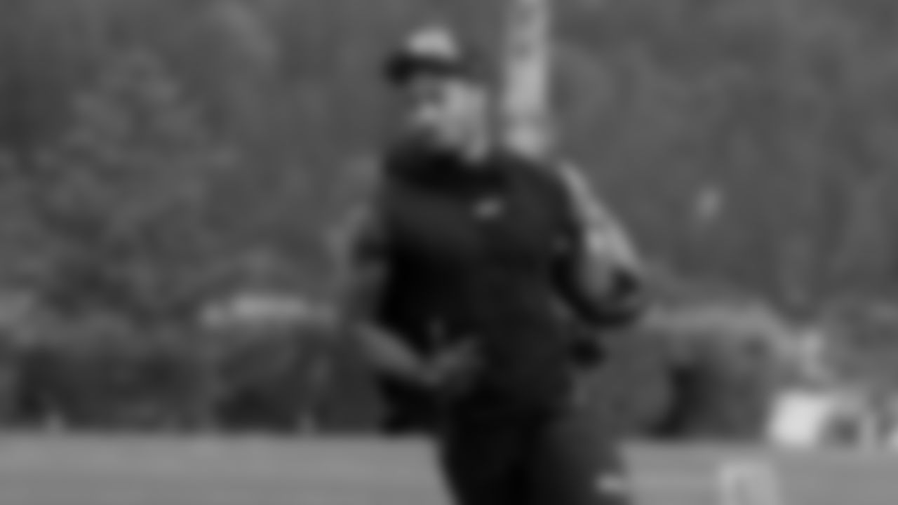 Seahawks wide receiver Jaxon Smith-Njigba (11) participated in a workout on May 20, 2025 at the Virginia Mason Athletic Center.