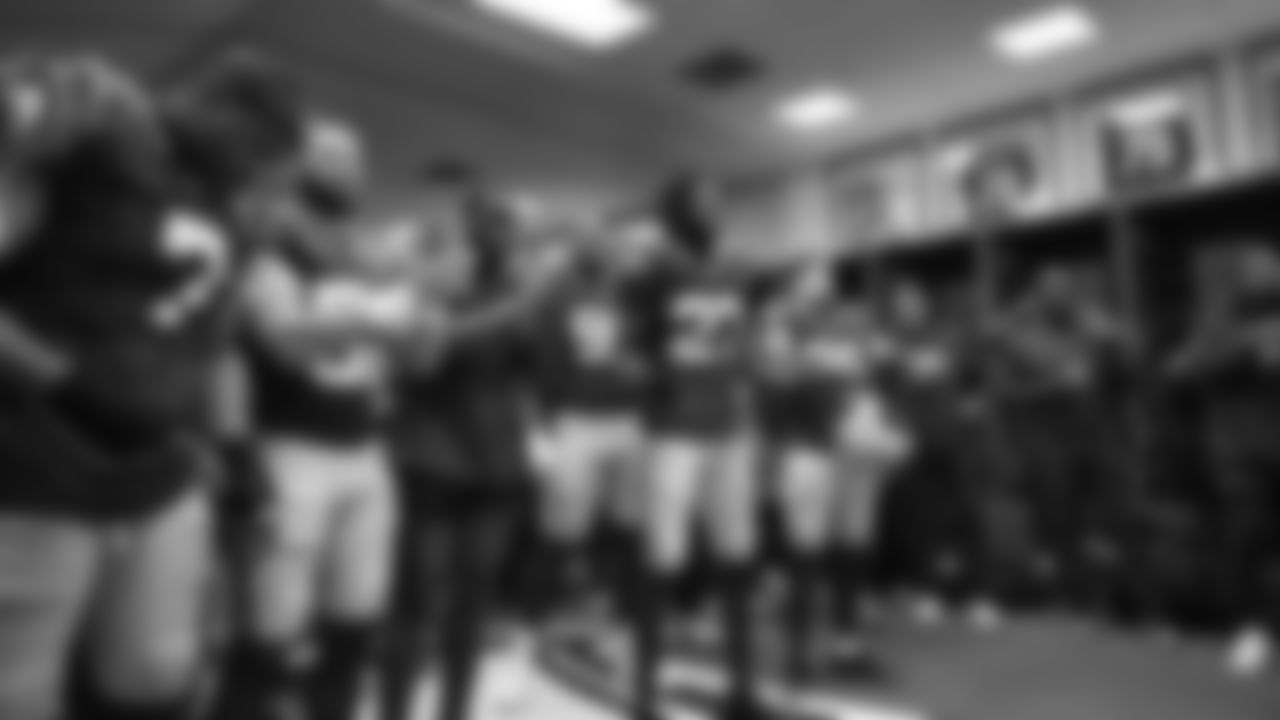 The Seahawks celebrated the 26-0 win vs. the Minnesota Vikings at Lumen Field on November 30, 2025.