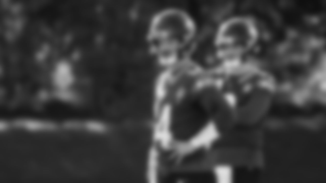 Seahawks quarterback Sam Darnold (14) practiced on Wednesday, November 19 at the Virginia Mason Athletic Center.