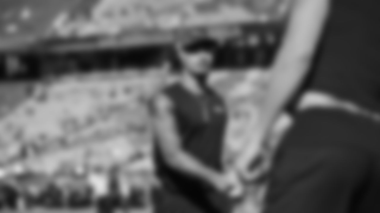 The Seahawks warm up ahead of Super Bowl LX vs. the Patriots at Levi's Stadium on Sunday, February 8, 2026.