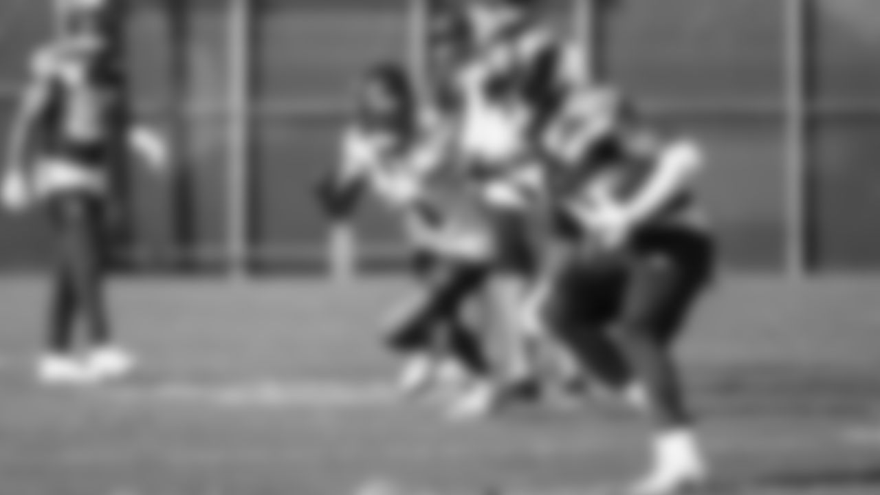 Seahawks cornerback Devon Witherspoon (21) practiced on February 5, 2026 in San Jose, California.