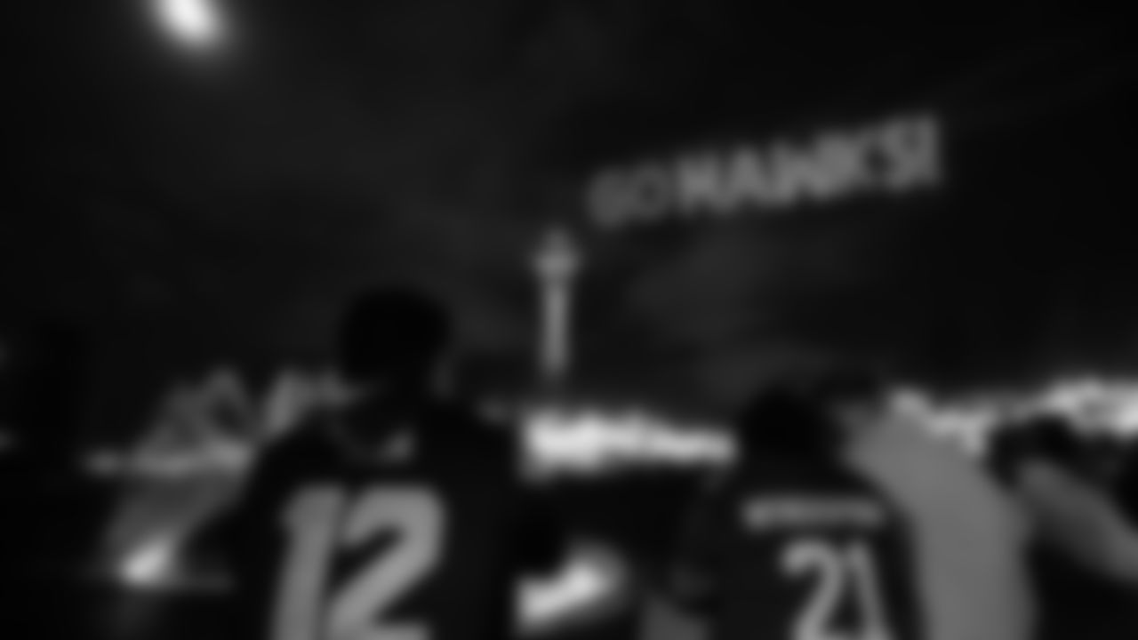 The Seahawks hosted a drone show at the Seattle Center on January 30, 2026 in honor of the team's postseason success.