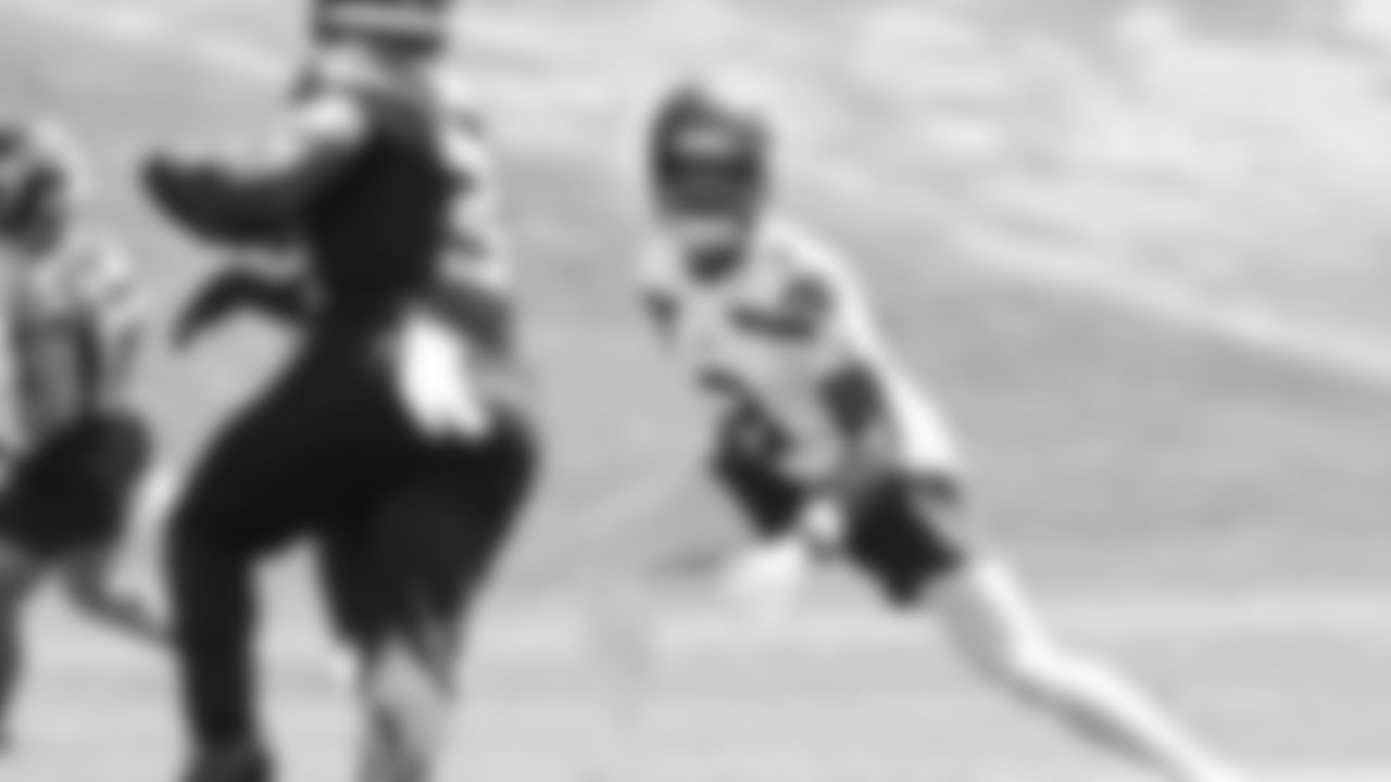 Seahawks safety Nick Emmanwori (3) participated in a workout on day one of OTAs on Tuesday, May 27, 2025 at the Virginia Mason Athletic Center.