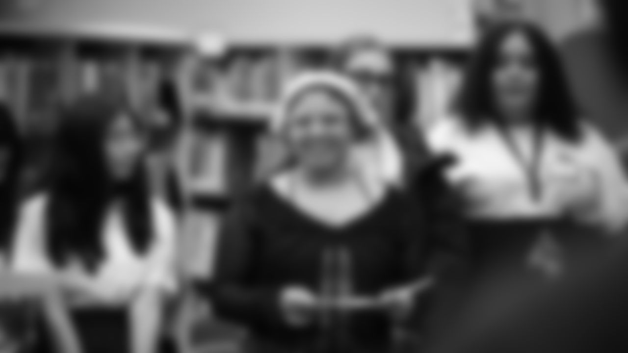 The Seahawks visited BELONG Partners at McKnight Middle School in Renton, WA. as part of the grant announcement on December 10, 2025.