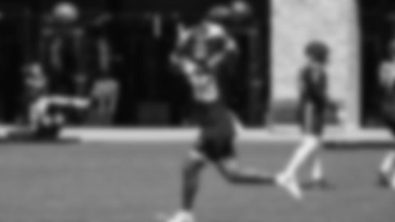 Seahawks tight end Elijah Arroyo (18) practiced on Thursday, August 28, 2025 at the Virginia Mason Athletic Center.