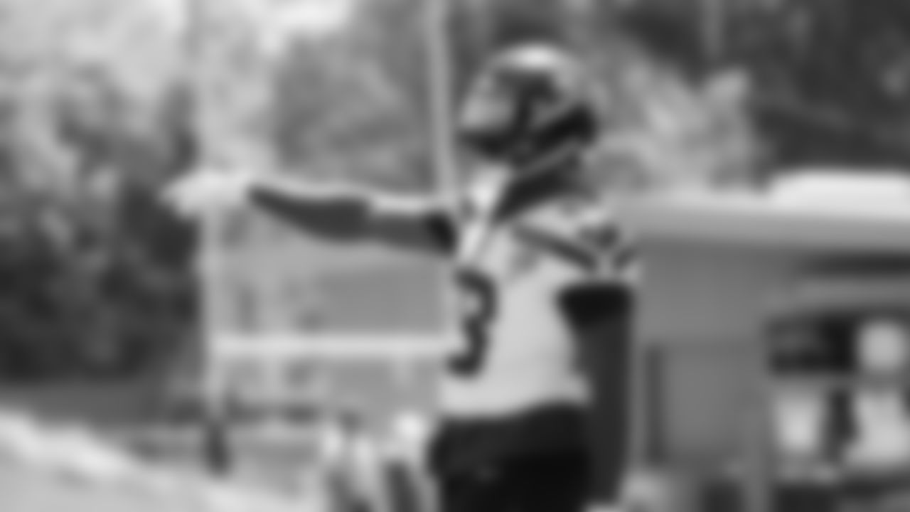 Seahawks linebacker Boye Mafe (53) participated in a workout on day three of OTAs on Friday, May 30, 2025 at the Virginia Mason Athletic Center.