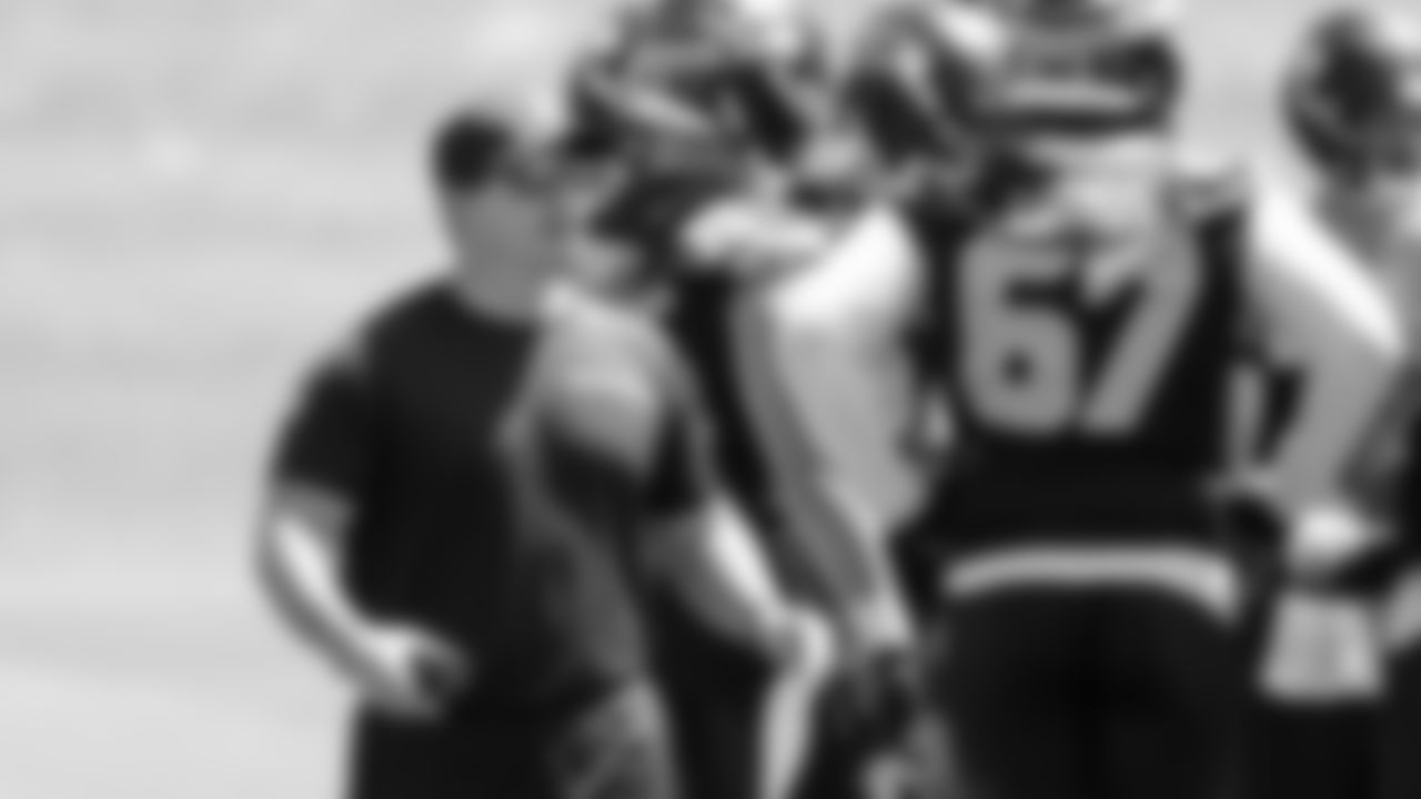 Seahawks head coach Mike Macdonald participated in a workout on day six of OTAs on Thursday, June 5, 2025 at the Virginia Mason Athletic Center.