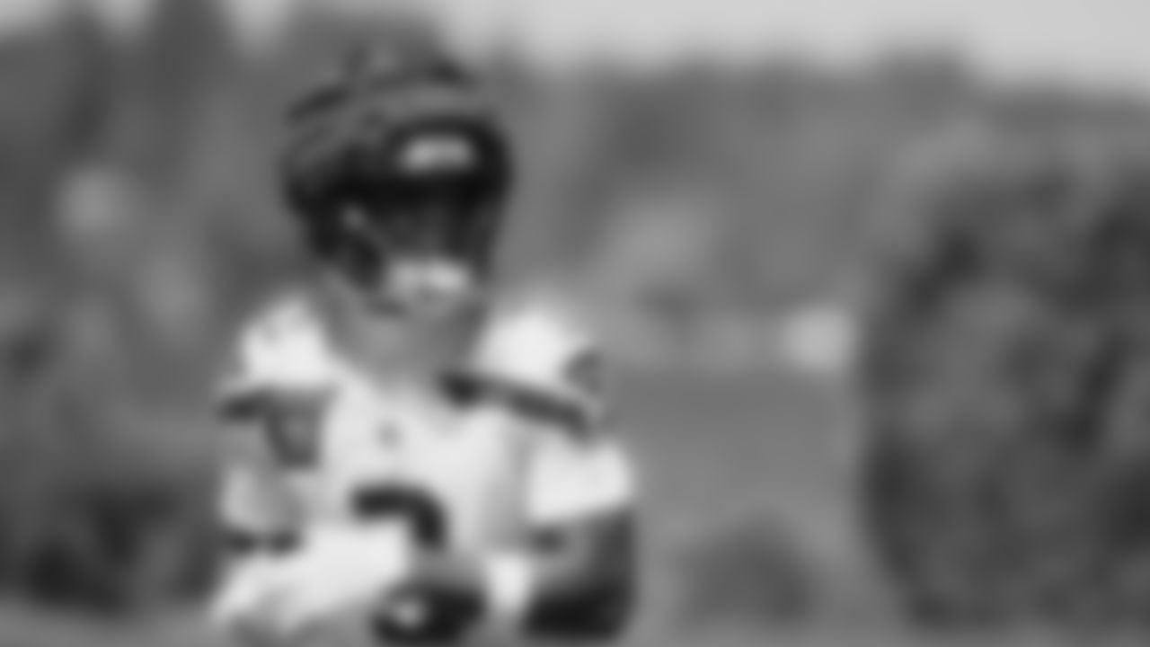 Seahawks safety Nick Emmanwori (3) practiced on day two of training camp on July 24, 2025 at the Virginia Mason Athletic Center.
