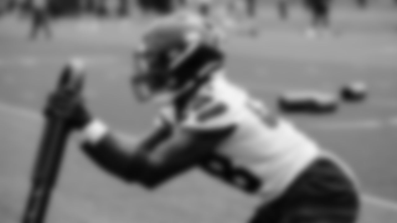Seahawks linebacker Tyrice Knight (48) participated in a workout on day five of OTAs on Wednesday, June 4, 2025 at the Virginia Mason Athletic Center.