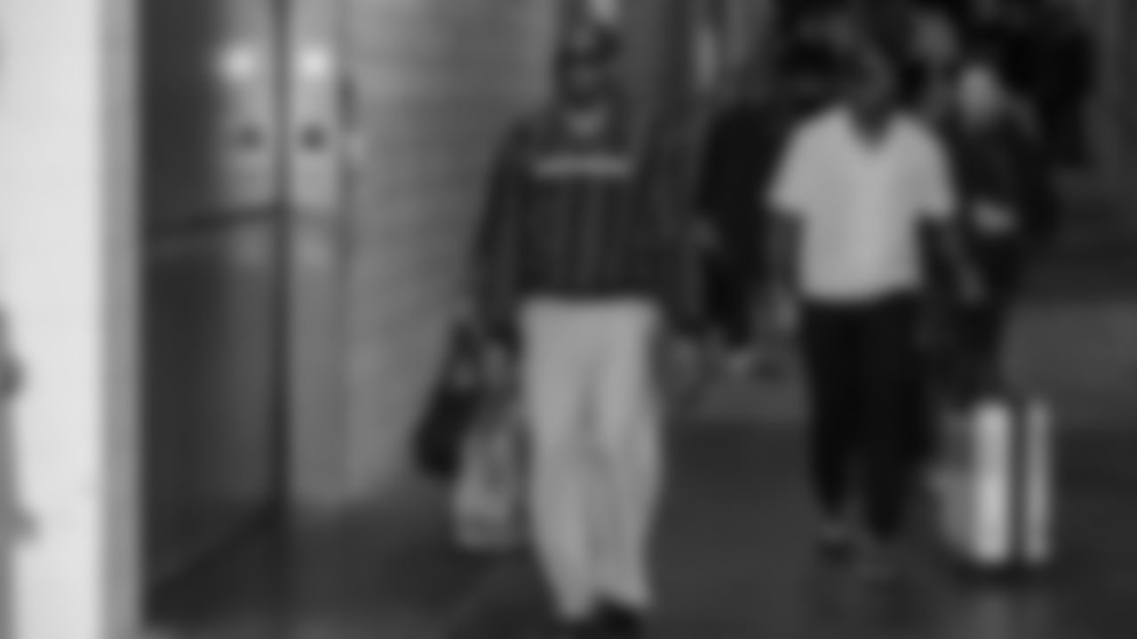 Seahawks defensive end DeMarcus Lawrence (0) arrived at Nissan Stadium for the Week 12 matchup vs. the Titans in Nashville, Tennessee.