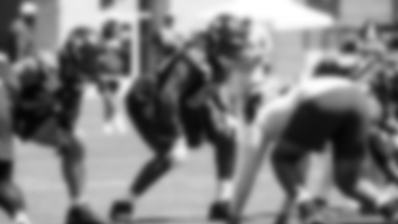 Seahawks guard Christian Haynes (64) participated in a workout on day one of minicamp on Tuesday, June 10, 2025 at the Virginia Mason Athletic Center.