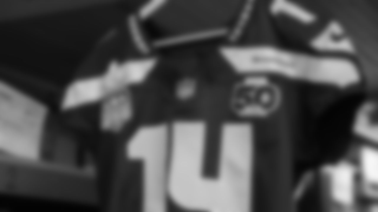 The Seahawks will wear their college navy jerseys vs. the New England Patriots in Super Bowl LX. The jersey features three patches including one to celebrate the Seahawks 50th season, one honoring the 250th anniversary of the United States and the Super Bowl LX logo.