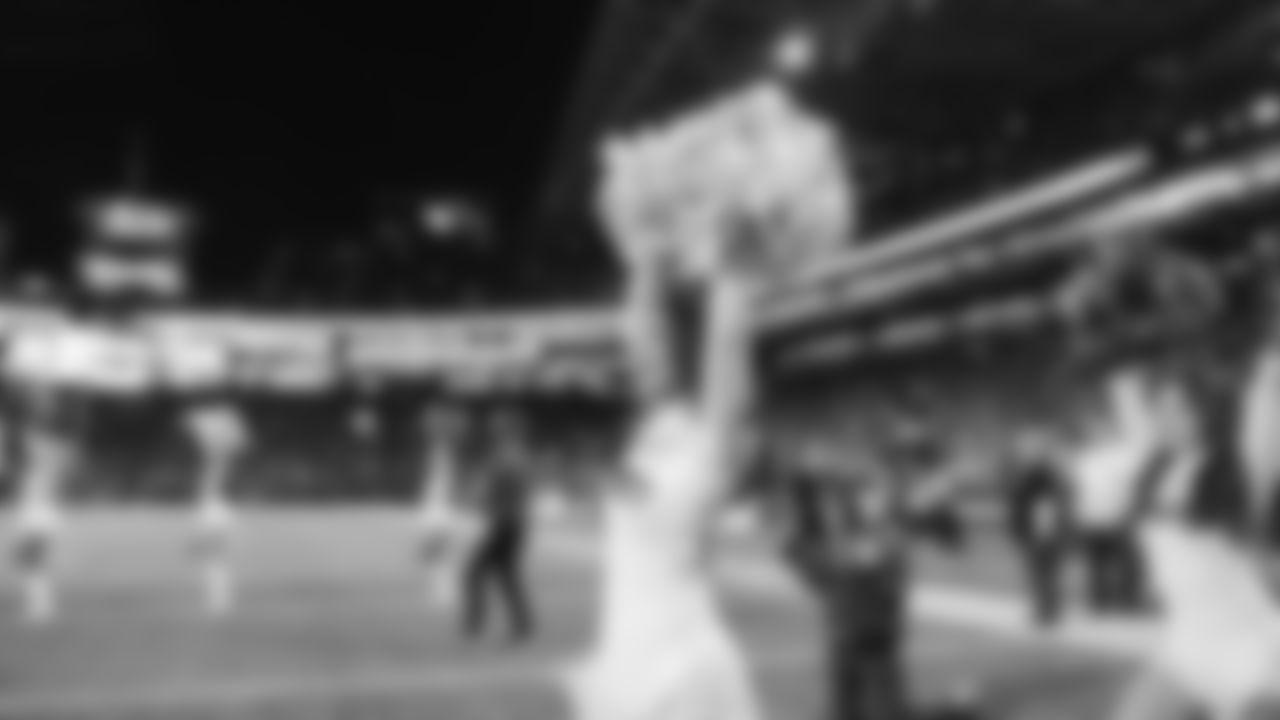 Seahawks dancers on week 7 vs. the Houston Texans on October 20, 2025.