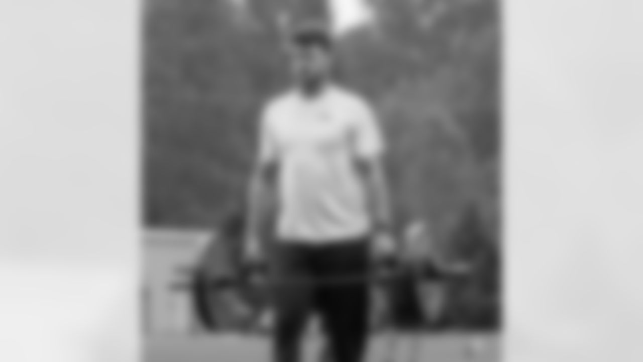 Seahawks quarterback Sam Darnold (14) participated in a workout on April 30, 2025 at the Virginia Mason Athletic Center.