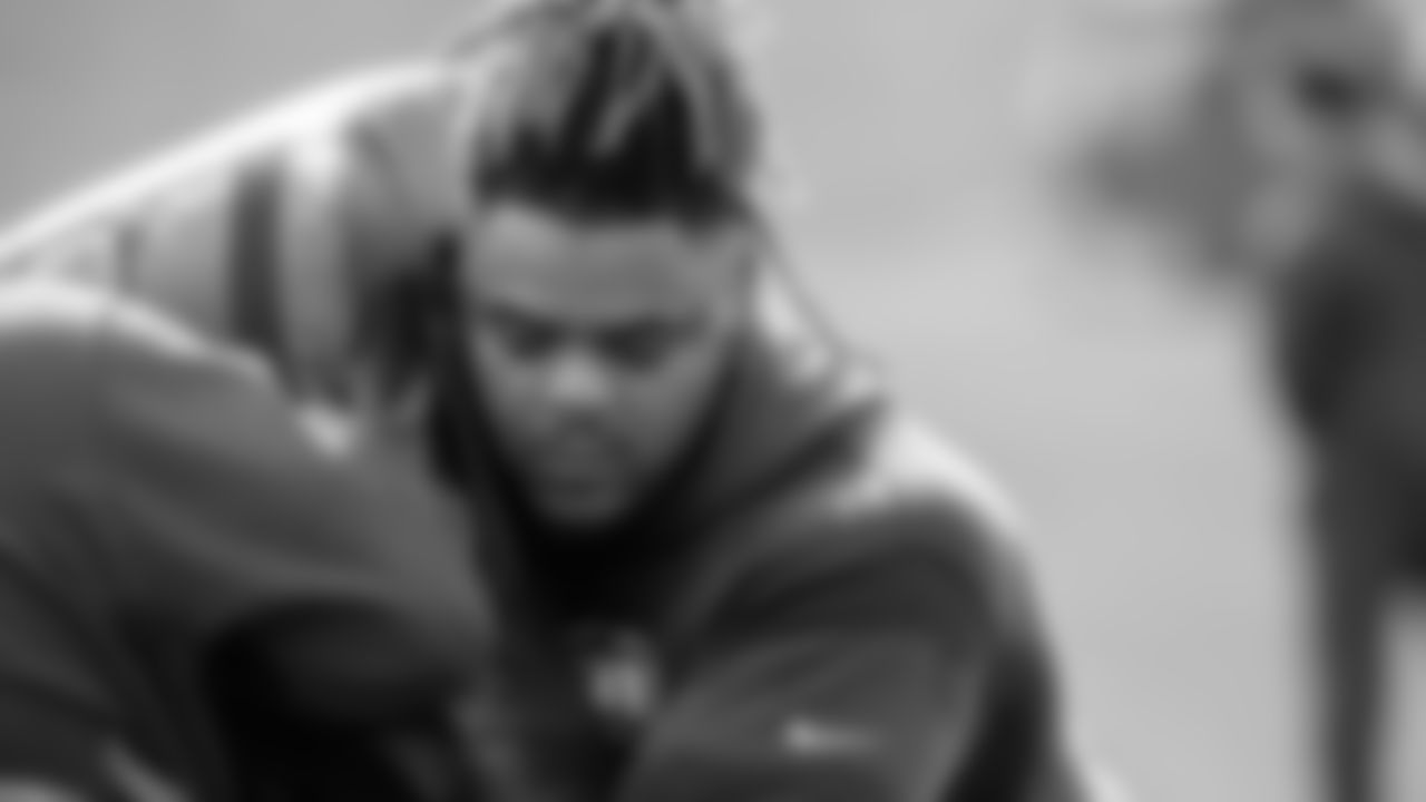 Seahawks defensive tackle Byron Murphy II (91) participated in a workout on May 8, 2025 at the Virginia Mason Athletic Center.