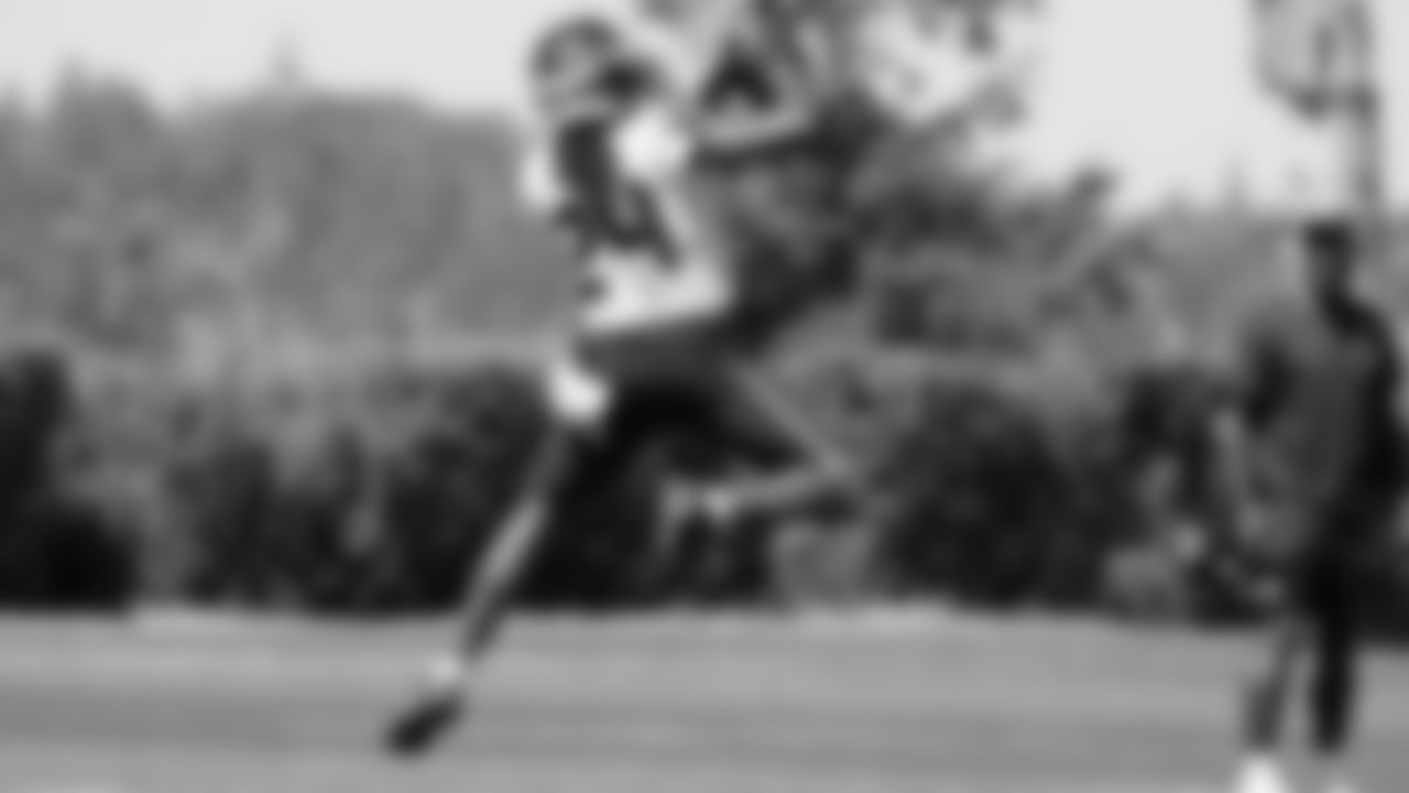 Seahawks cornerback Shaquill Griffin (24) practiced on August 12, 2025 at the Virginia Mason Athletic Center.
