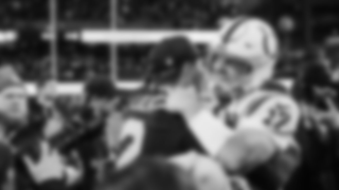 The Seahawks celebrated the 18-16 victory vs. the Colts in Week 15 at Lumen Field.