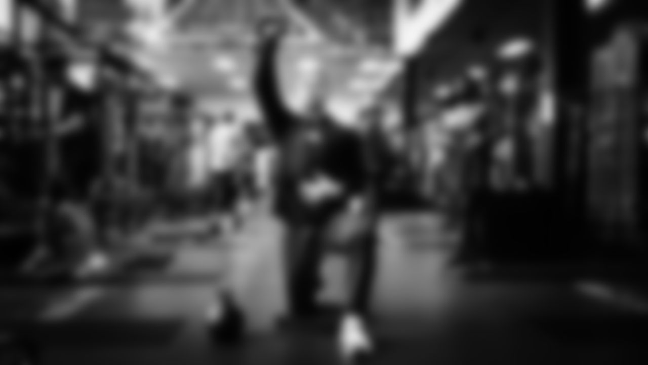 Seahawks running back Zach Charbonnet (26) worked out on Monday, January 12, 2026 at the Virginia Mason Athletic Center.