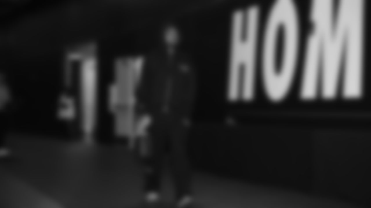 Seahawks cornerback Nehemiah Pritchett (28) arrived at Lumen Field for the Week 16 matchup vs. the L.A. Rams.