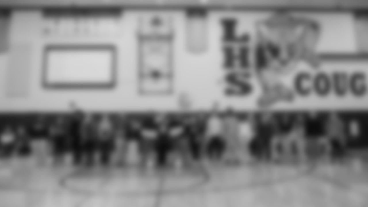 The Seahawks, Safeway, Delta Air Lines, Coca-Cola, and Head & Shoulders surprised Lakewood High School with a grant to help implement their first girls flag football team on November 25, 2025.