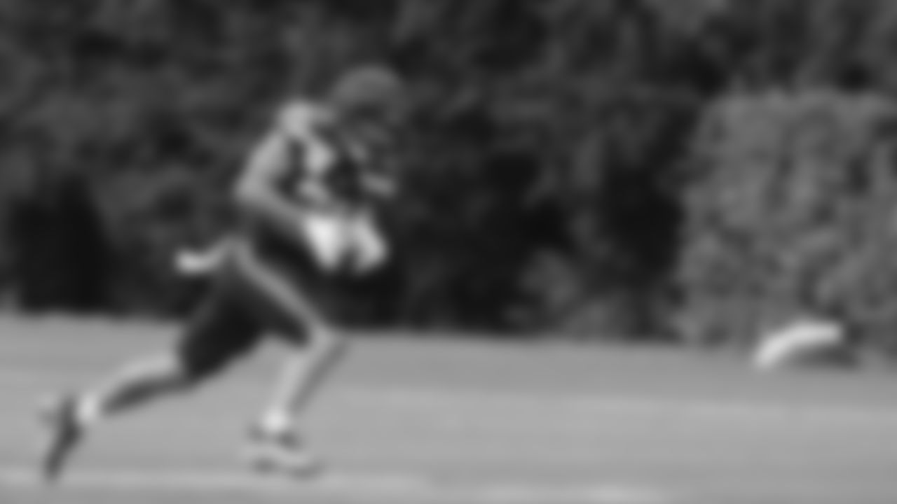 Seahawks running back Zach Charbonnet (26) practiced on August 4, 2025 at the Virginia Mason Athletic Center.