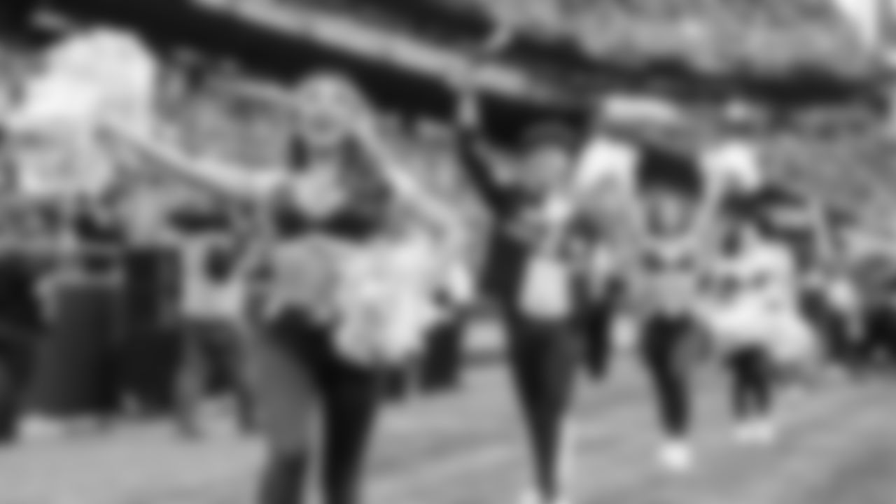 The Seahawks Dancers at Lumen Field for the Seahawks' Preseason Opener against the Las Vegas Raiders on Thursday, August 7.