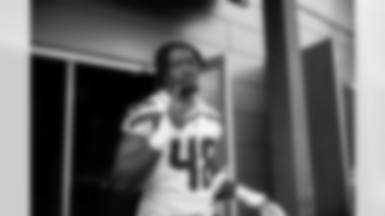 Seahawks linebacker Tyrice Knight (48) participated in the Seahawks 2025 offseason workout program.