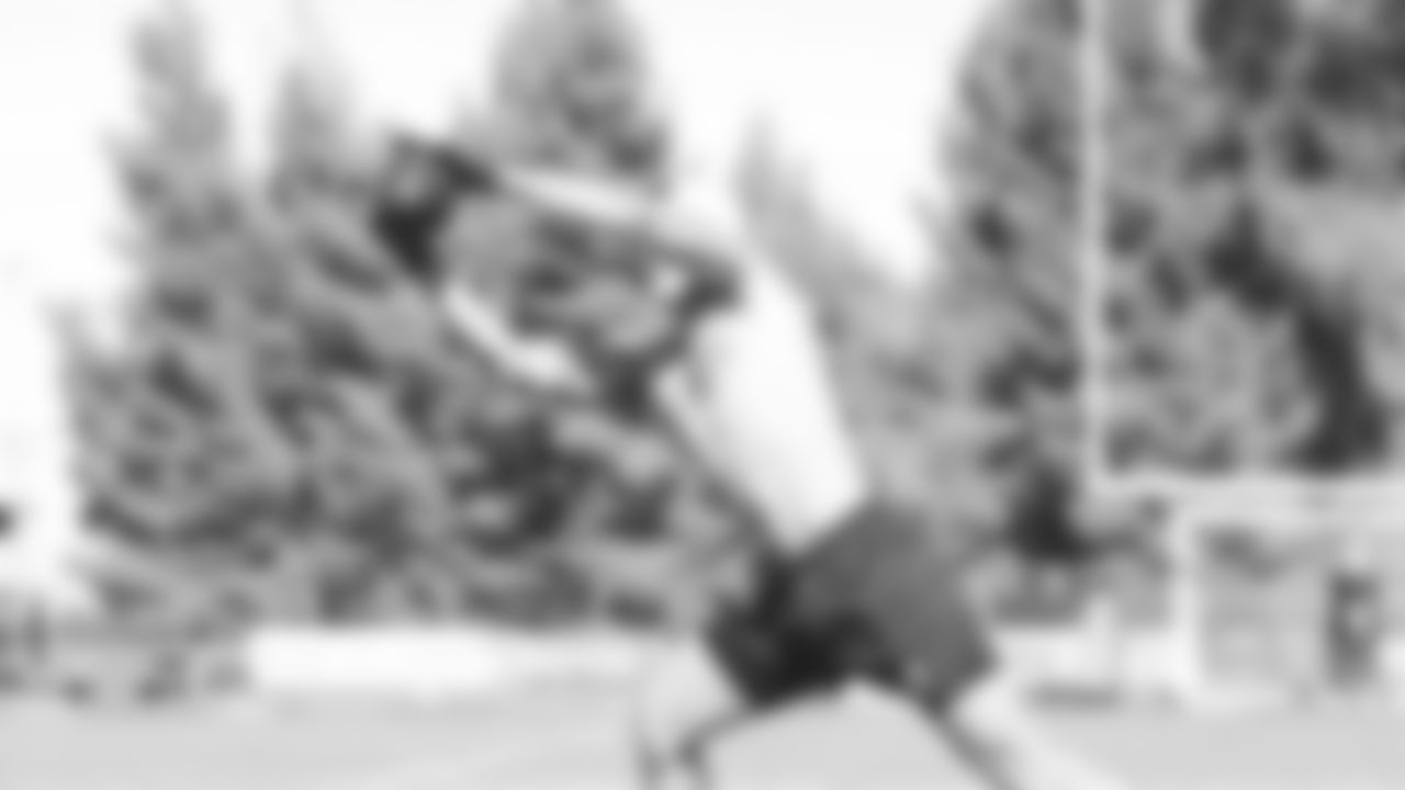 Seahawks wide receiver Jake Bobo (19) participated in an off-site workout.