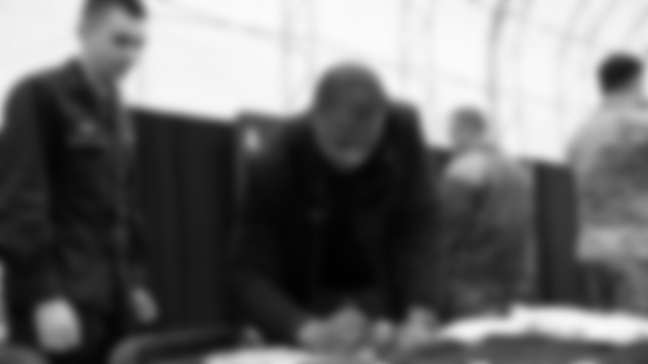 USAA's "Change of Command" event is to celebrate a different military service each year: rotating through the 5 branches -- Army, Airforce, Navy, Coast Guard, Marines.