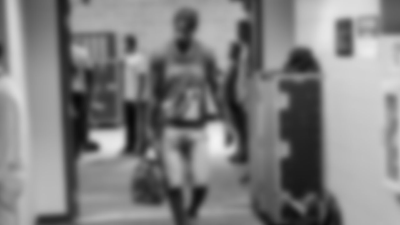 Seahawks wide receiver Marquez Valdes-Scantling (1) arrives at Lambeau Field for the preseason Week 3 matchup vs. the Green Bay Packers.