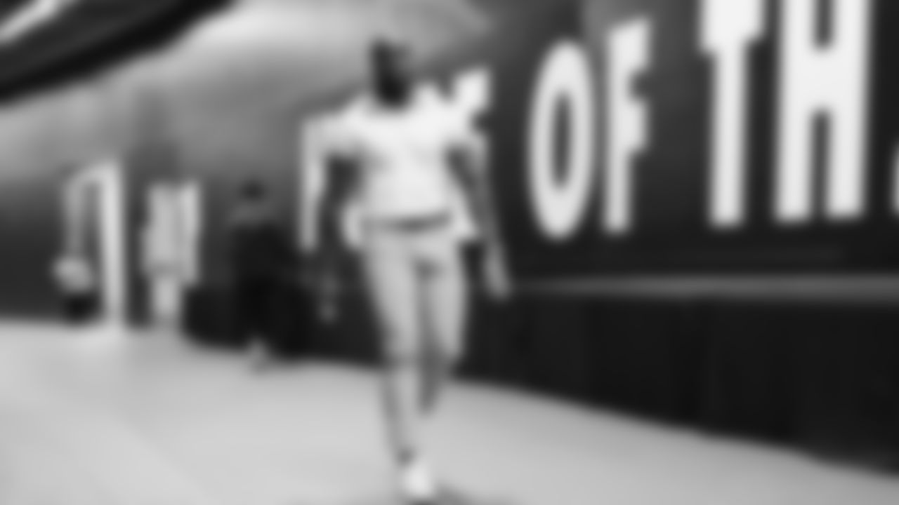 arrived at Lumen Field for the NFC divisional round game vs. the San Francisco 49ers on January 17, 2026.