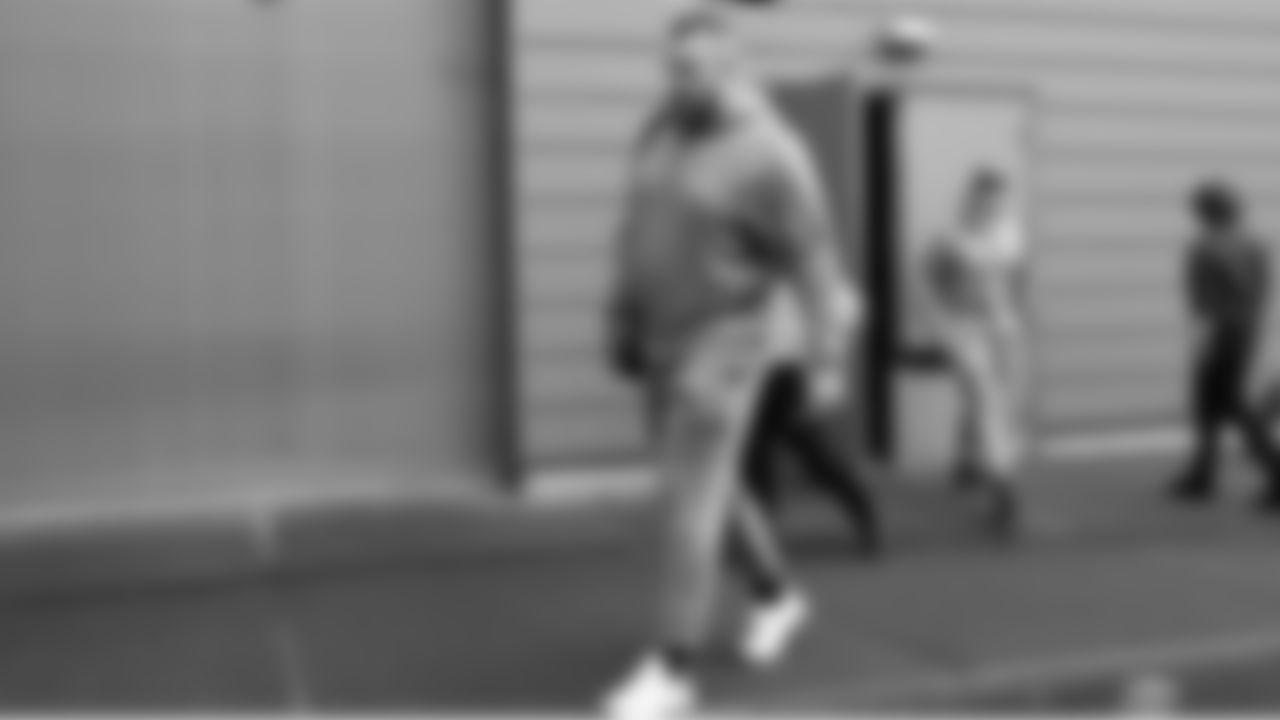 Seahawks center Jalen Sundell (61) departed the Virginia Mason Athletic Center on Sunday, February 1, 2026.